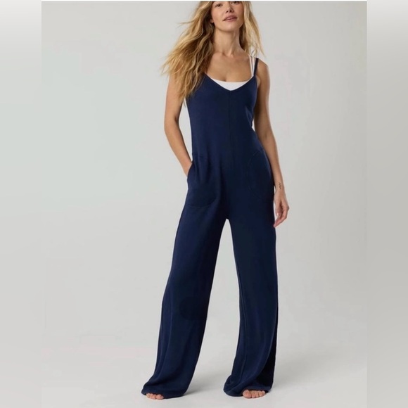 aerie Pants - OFFLINE by Aerie Keep It 100 Navy Women's Jumpsuit size S